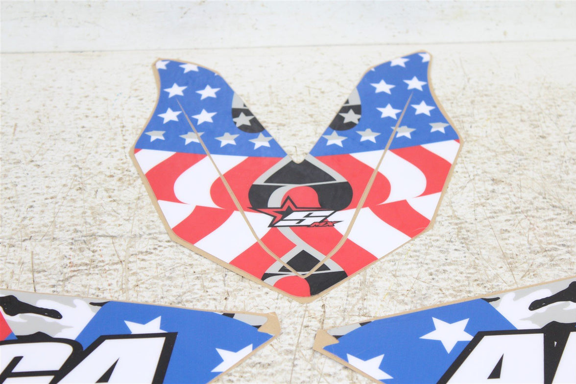 SMX Stellar MX America Red White Blue Graphics Kit 2015-2020 Yamaha YZ 250 YZ250