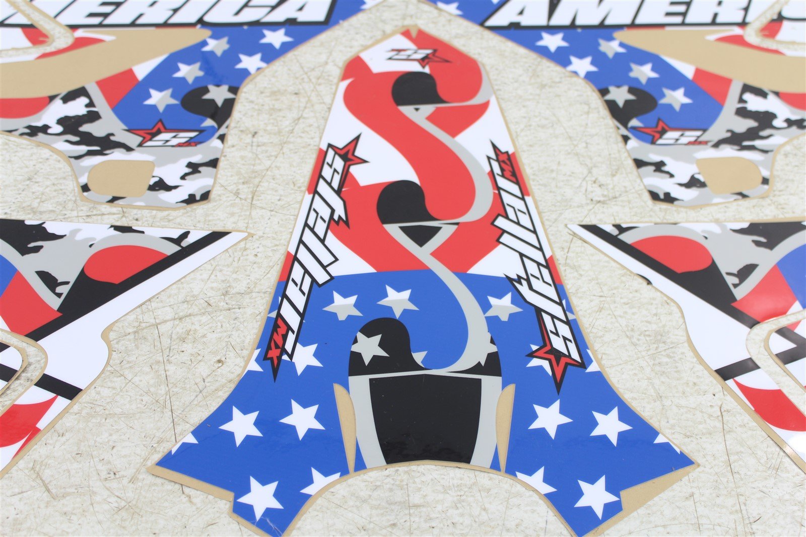 SMX Stellar MX America Red White Blue Graphics Kit 2015-2020 Yamaha YZ 250 YZ250