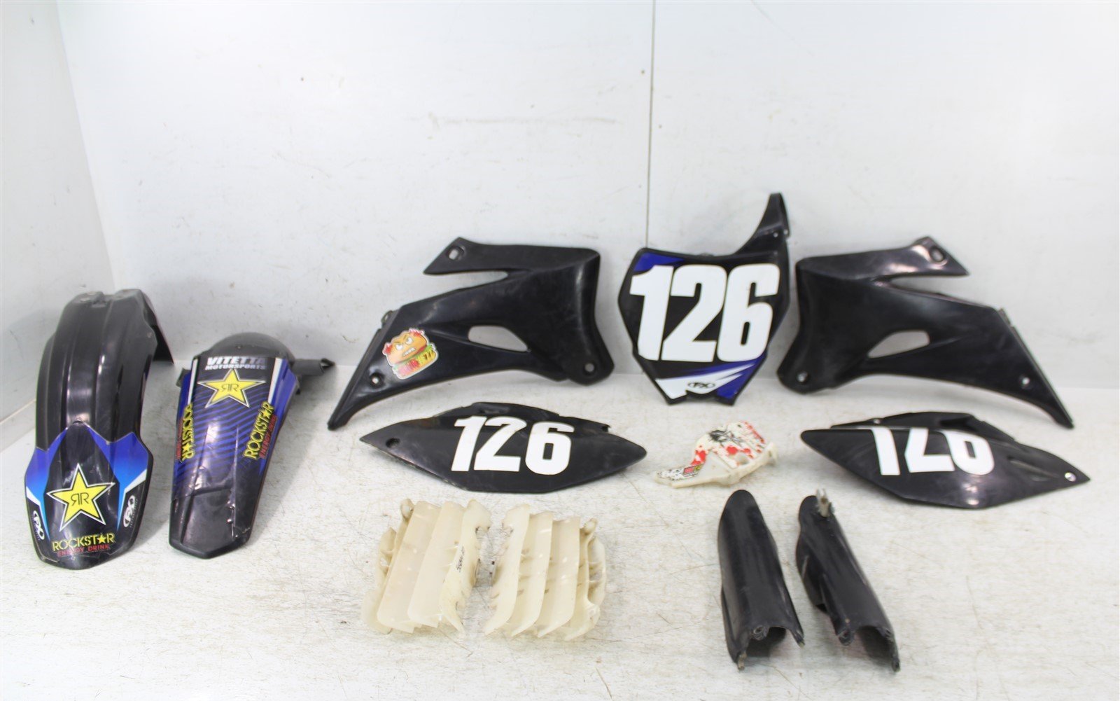 2009 Yamaha YZ 250F Fenders Rear Front Number Plates Gas Tank Shrouds Fork Guards