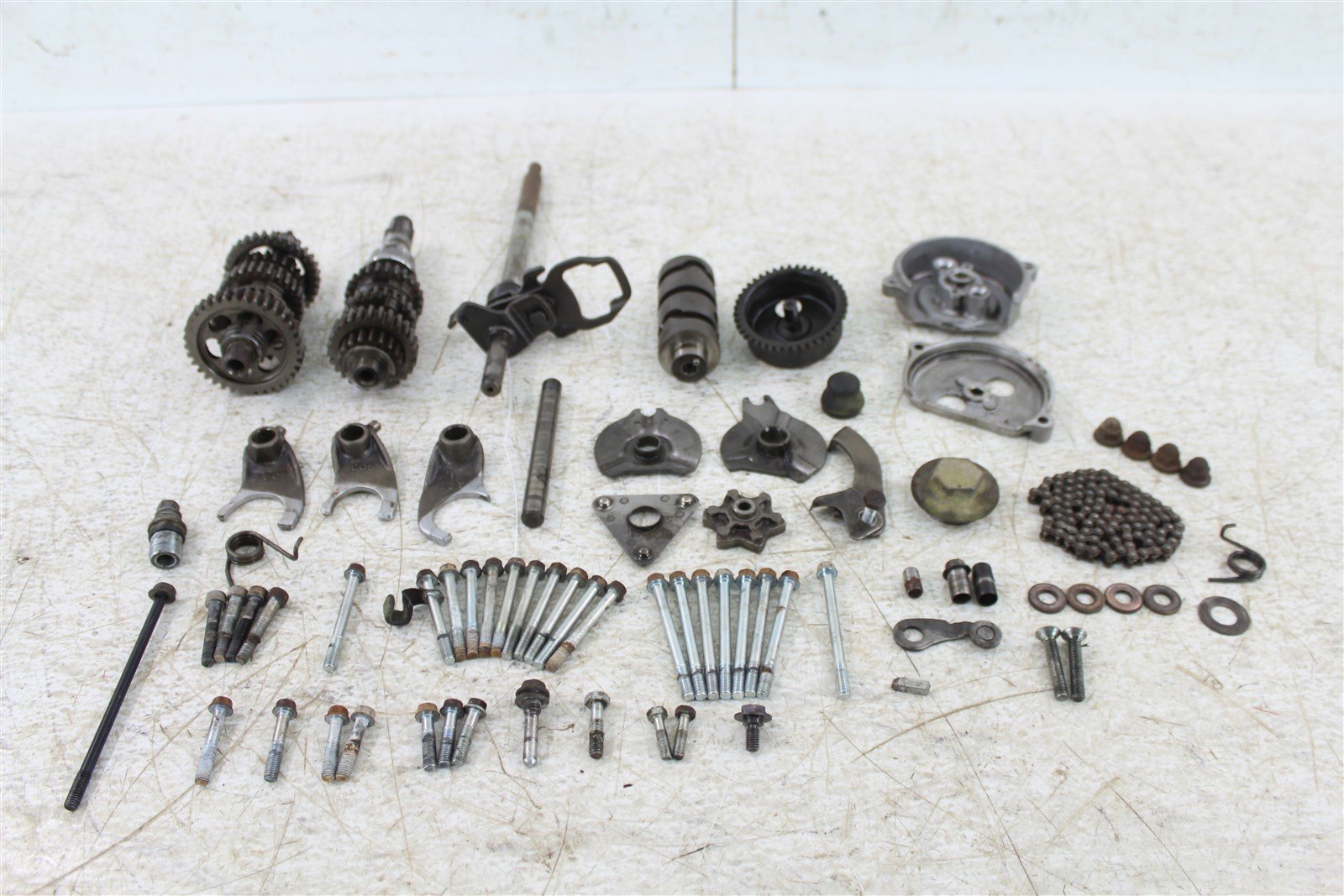 1984 Honda ATC 200S Transmission Gears Shift Drum Forks Shaft Oil Pump Chain