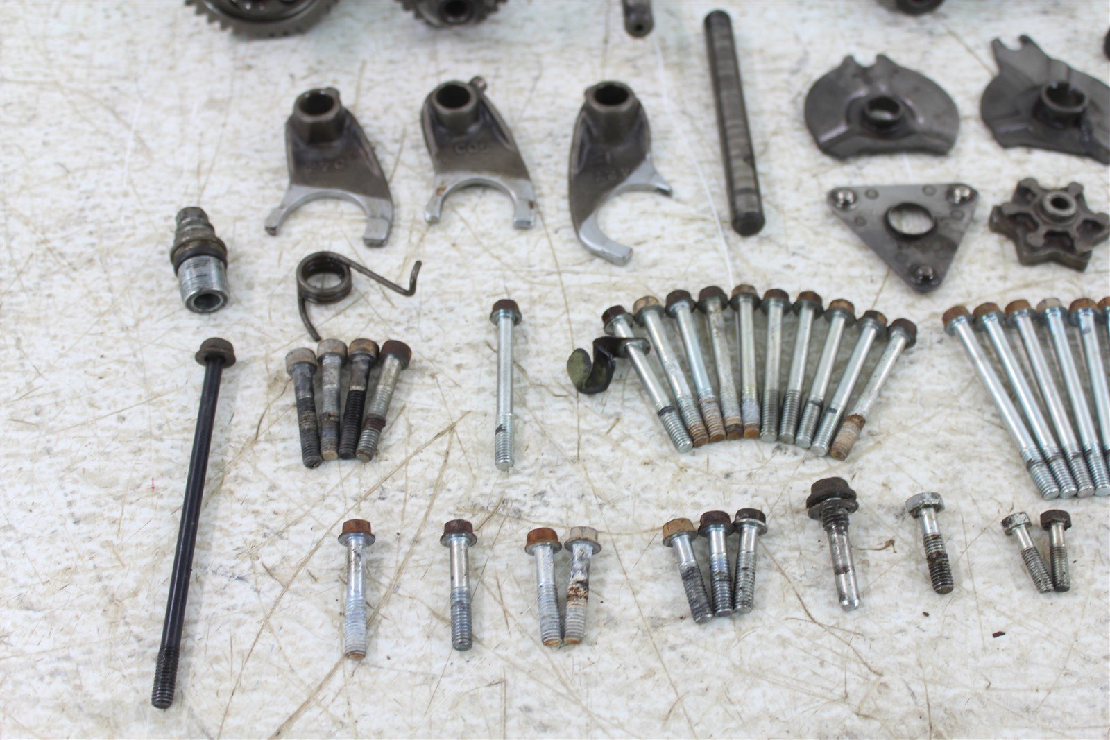 1984 Honda ATC 200S Transmission Gears Shift Drum Forks Shaft Oil Pump Chain