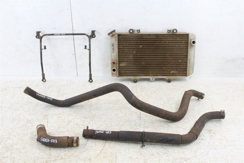 2002 Yamaha Grizzly 660 4x4 Radiator w/ Coolant Hose And Support Bracket
