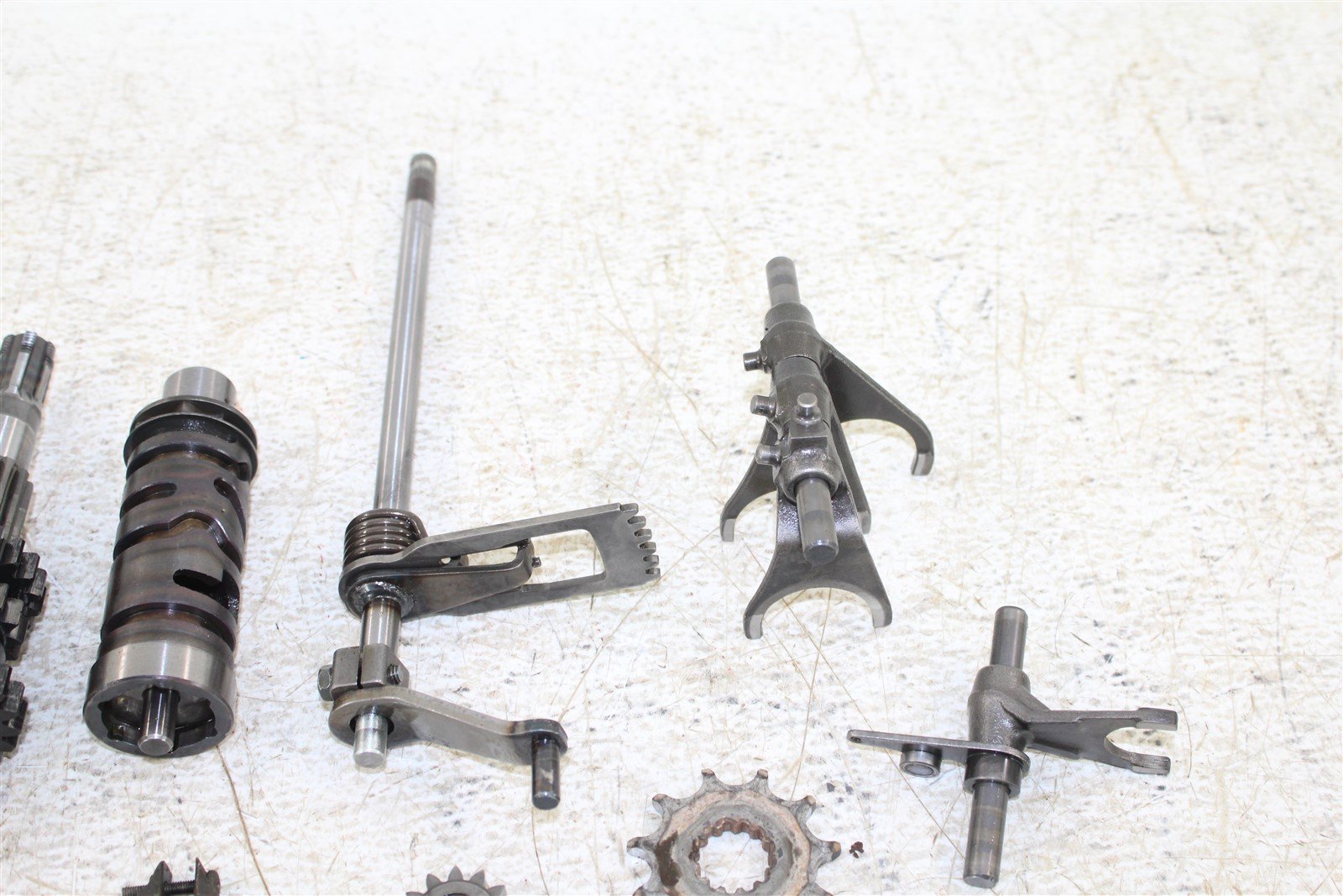 2001 Suzuki Quad Runner LT160 Transmission Gears Shift Shaft Forks Drum Oil Pump