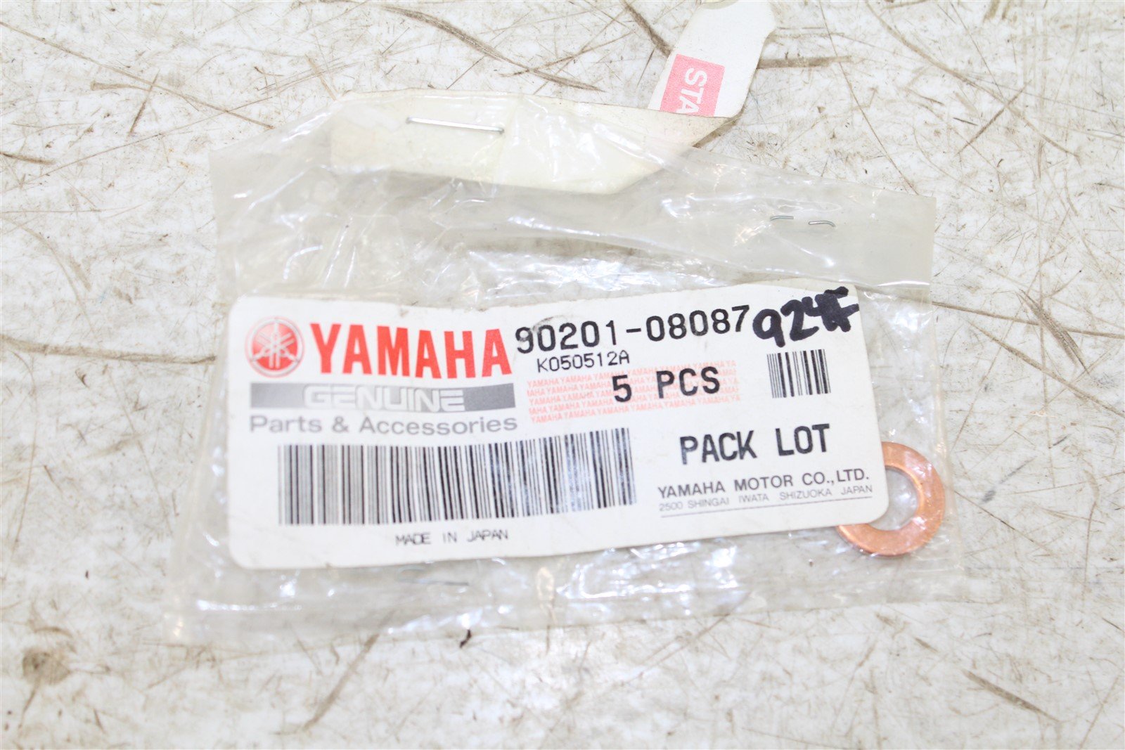 NOS Genuine Yamaha Copper Plate Washer BW TW 200 FZR1000 QT PW 50 90201-08087
