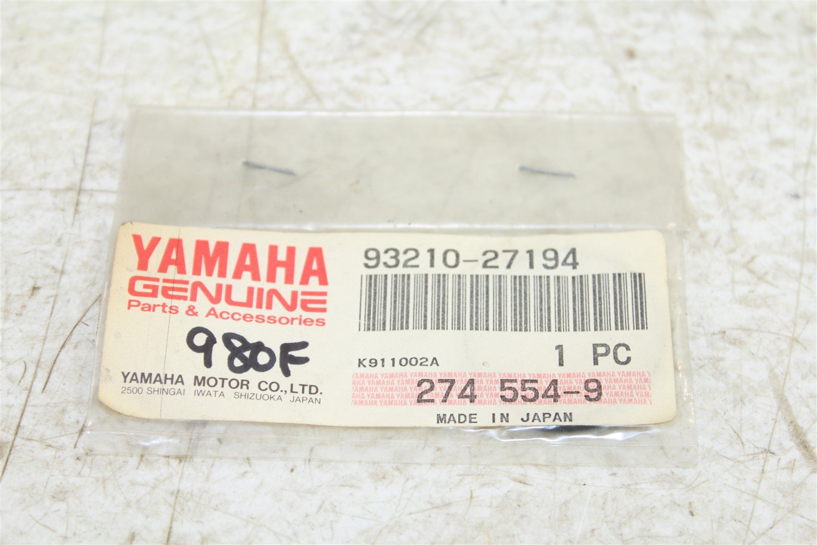 NOS Genuine Yamaha O Ring VX 500 600 800 1200 XS400 YZF750 NEW OEM 93210-27194
